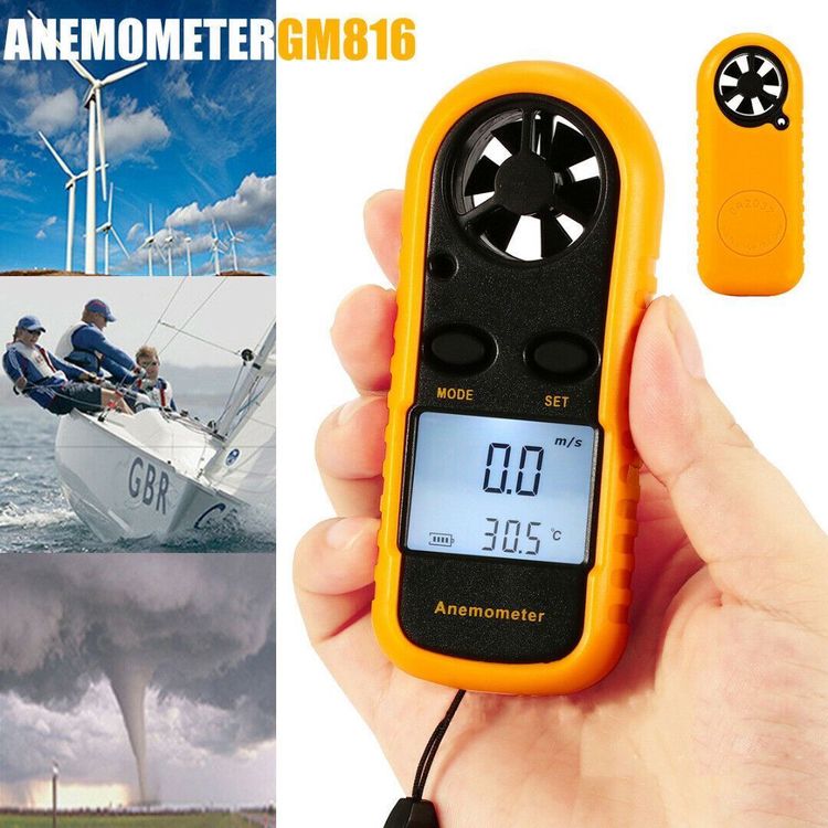 Digitaler Windmesser Thermometer Anemome 1