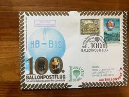 Ballonpost Österreich mit super Stempel 1998 Luxus  (V27)