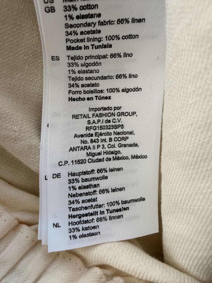 Sandro Pantaloni: Sandro Leinenmix Shorts in Ecru Gr. 36 – Usato da Altendorf venduto da PiaLang 5
