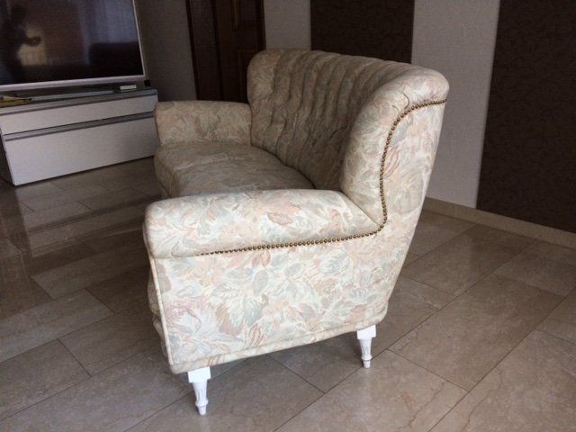 Divani: Sofa, stilvoll mit neuem Stoff bezogen – Usato da Hergiswil NW venduto da redrose51 5