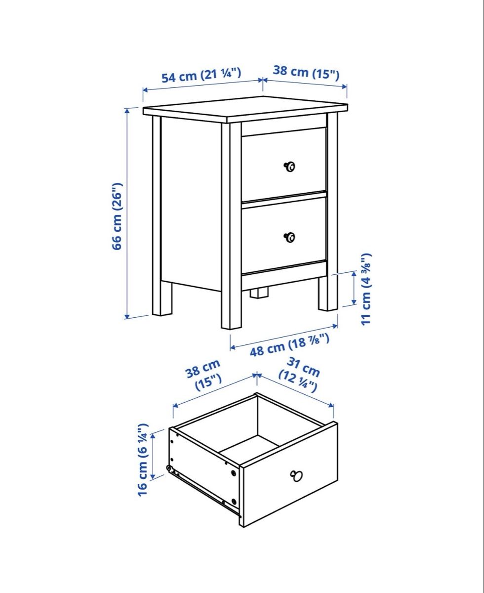Ikea Comodini: IKEA Hemnes Nachttisch weiss – Nuovo e nell'imballaggio originale da Seewil venduto da postmaster77 1