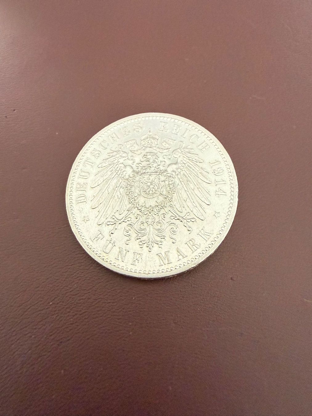 Tutti le monete: Sachsen, 5 Mark 1914, Vzgl. – Usato da Fehraltorf venduto da bruggin 1