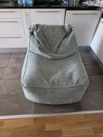 Sitzsack hellgrün Kordstoff wie neu