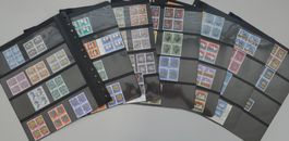 1961-1981, Pro Patria Vierblöcke +Ersttagsstempel, 350.-+