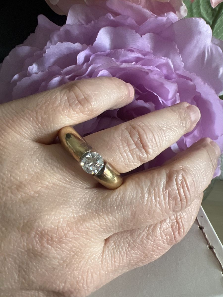 Anelli: Wunderschöner Ring mit Zirkonia 925 vergoldet – Usato da Seon venduto da Sunny-Schmuck78 3