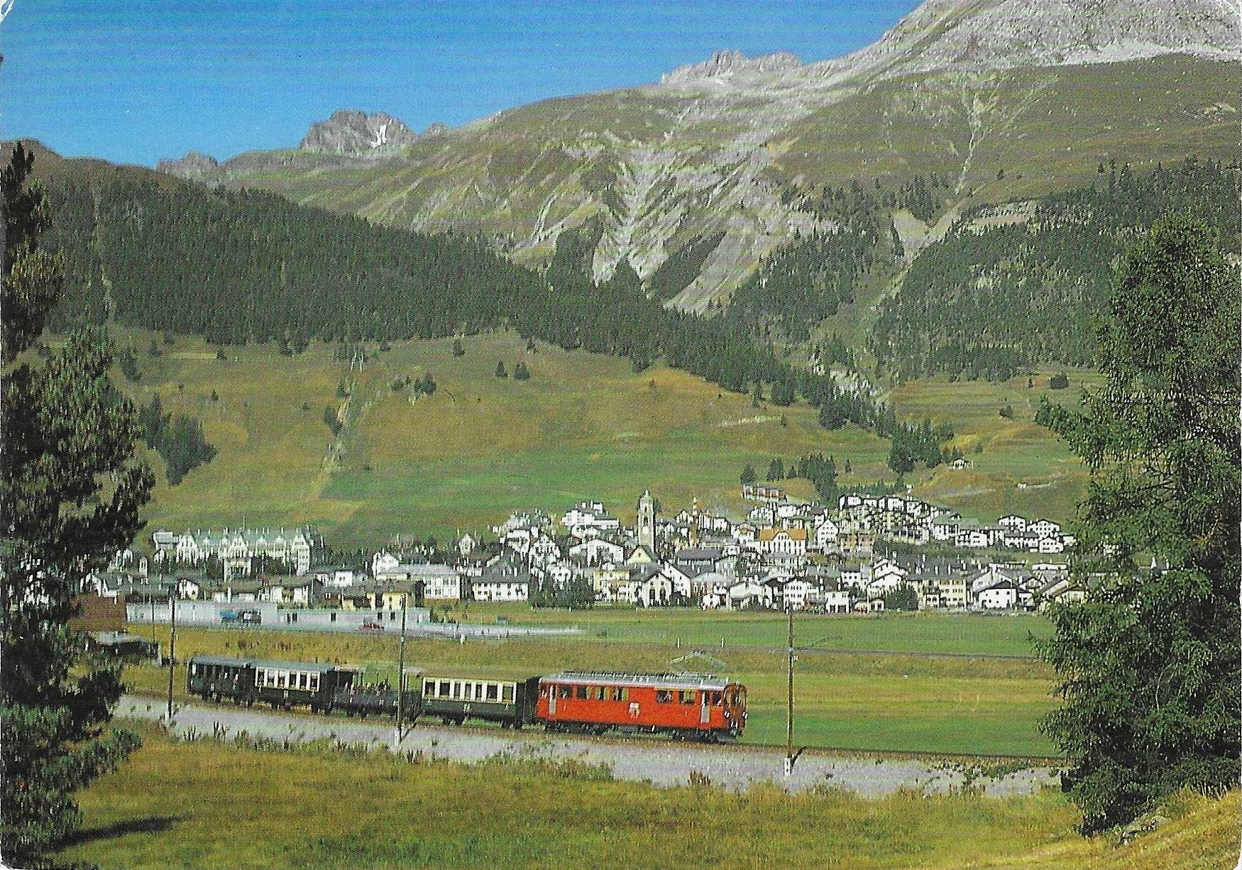 Cartoline postali: Rhätische Bahn ABe 4/4 bei Celerina – Usato da Rothrist venduto da Stranglehold