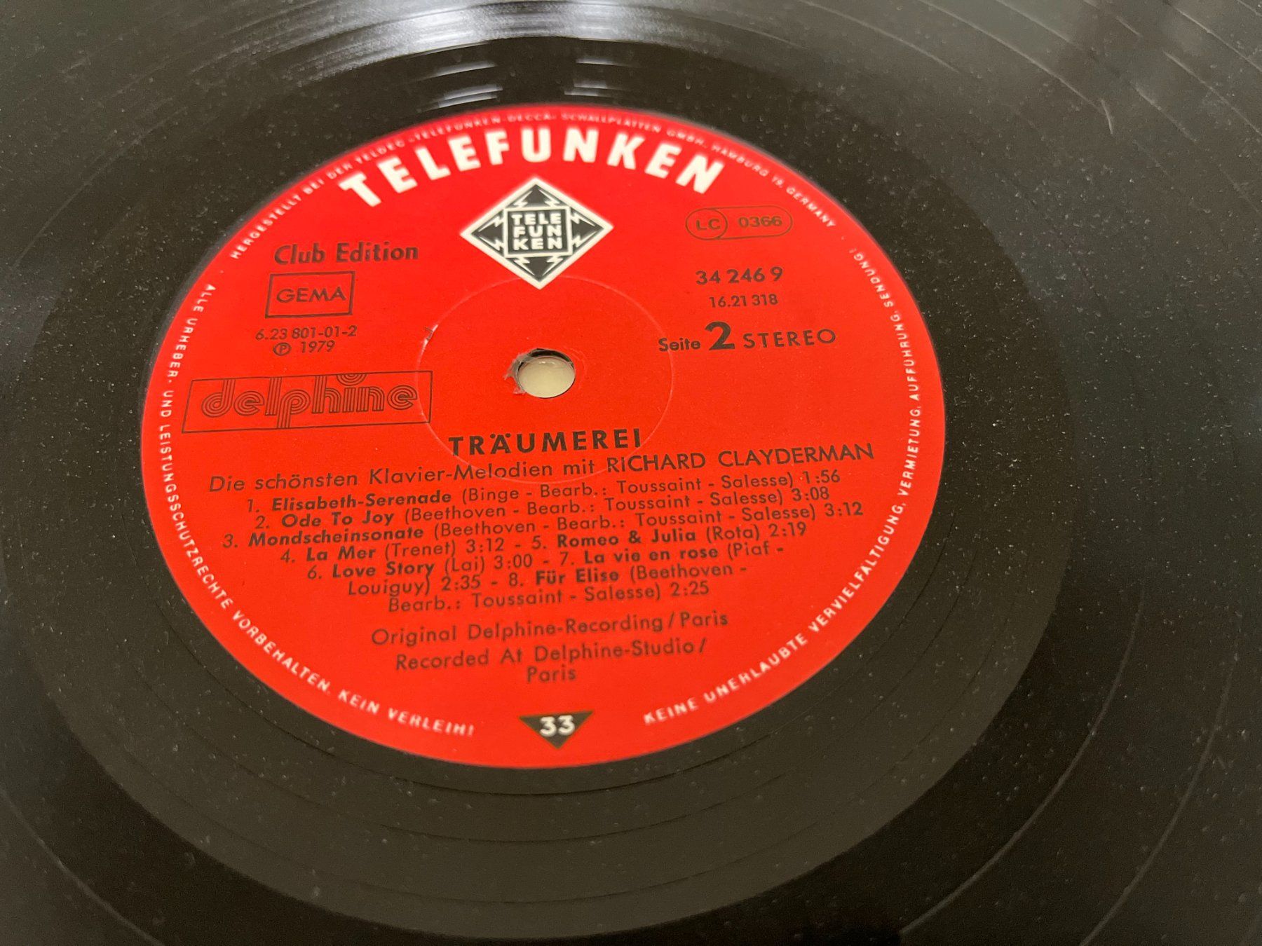 Dischi in vinile: LP Richard Claydermann Träumerei LP – Usato da Mumpf venduto da dadaboygugu 5