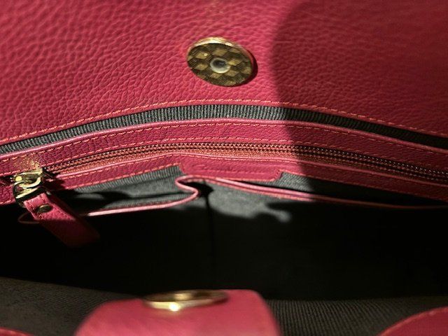Borse da donna: Ledershopper fuchsia mit verschiedenen Fächern – Usato da Bülach venduto da Gluecksgriff 2