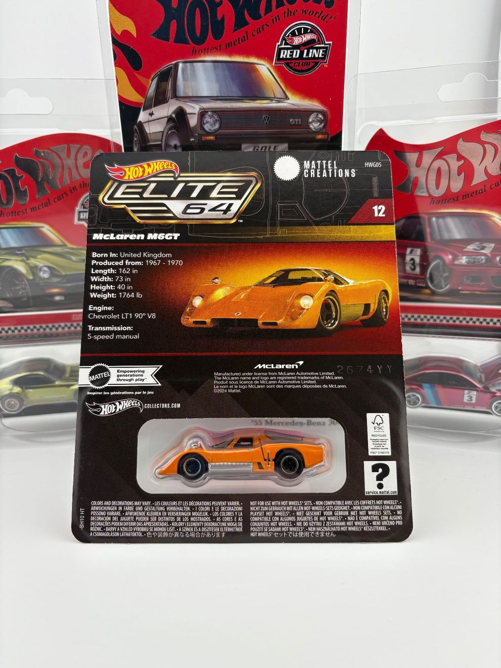 Hot Wheels Modellini d'auto: Hot Wheels McLaren M6GT Elite 64 – Nuovo e nell'imballaggio originale da Flawil venduto da HeisseReifen 5