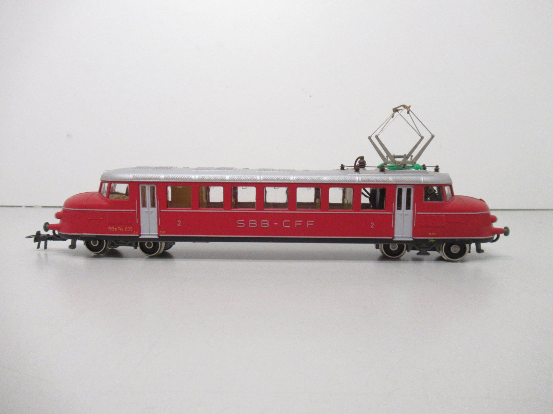 Kleinbahn Modellini di ferrovie: Kleinbahn E-Triebwagen RBe 2/4 Roter Pfeil SBB CFF FFS o.OVP – Usato da Basel venduto da mhmarken 1