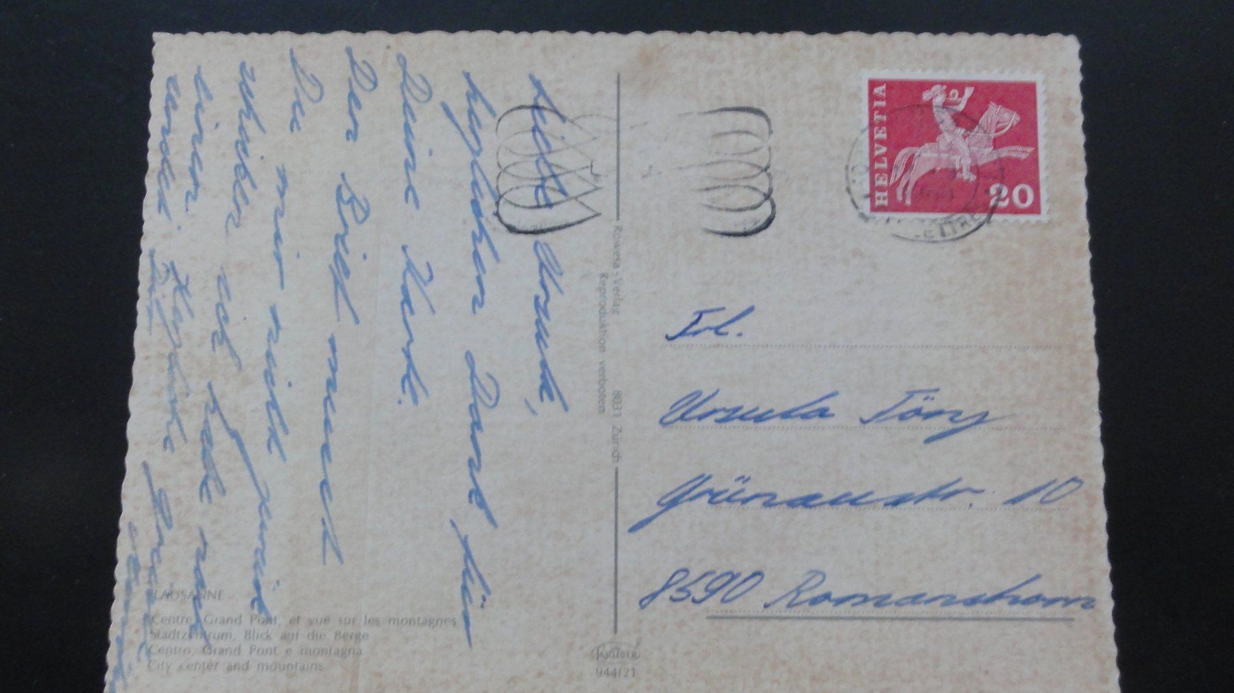 Cartoline postali: Antike Postkarte Lausanne – Usato da Abtwil SG venduto da mutts1 1