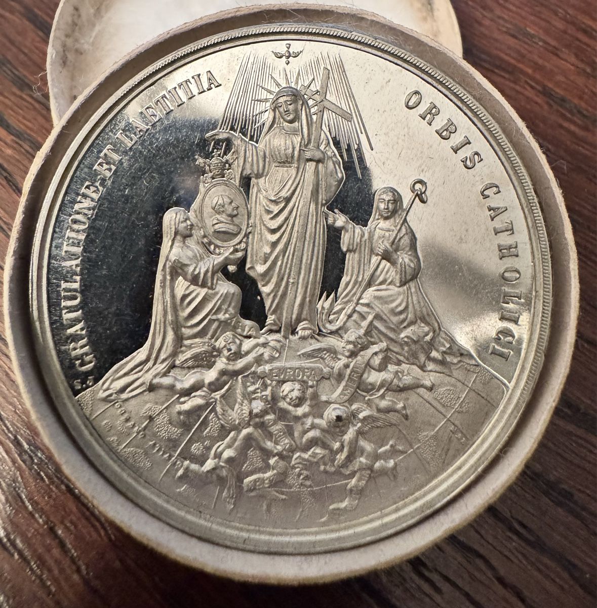 Medaglie: Medaille Papst Leo XIII. 1887 – Usato da Meilen venduto da coins4sale 1