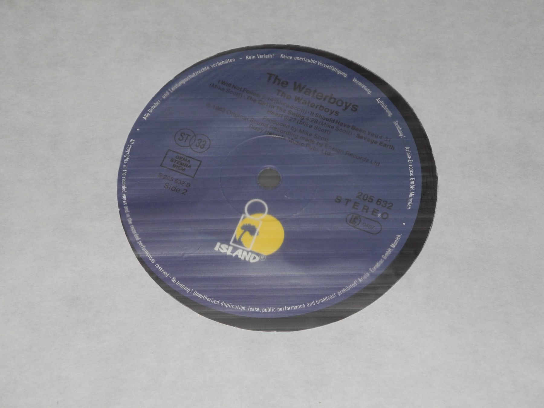 Dischi in vinile: THE WATERBOYS: SAME - ISLAND – Nuovo (secondo la descrizione) da Fahrwangen venduto da Swirl2 2