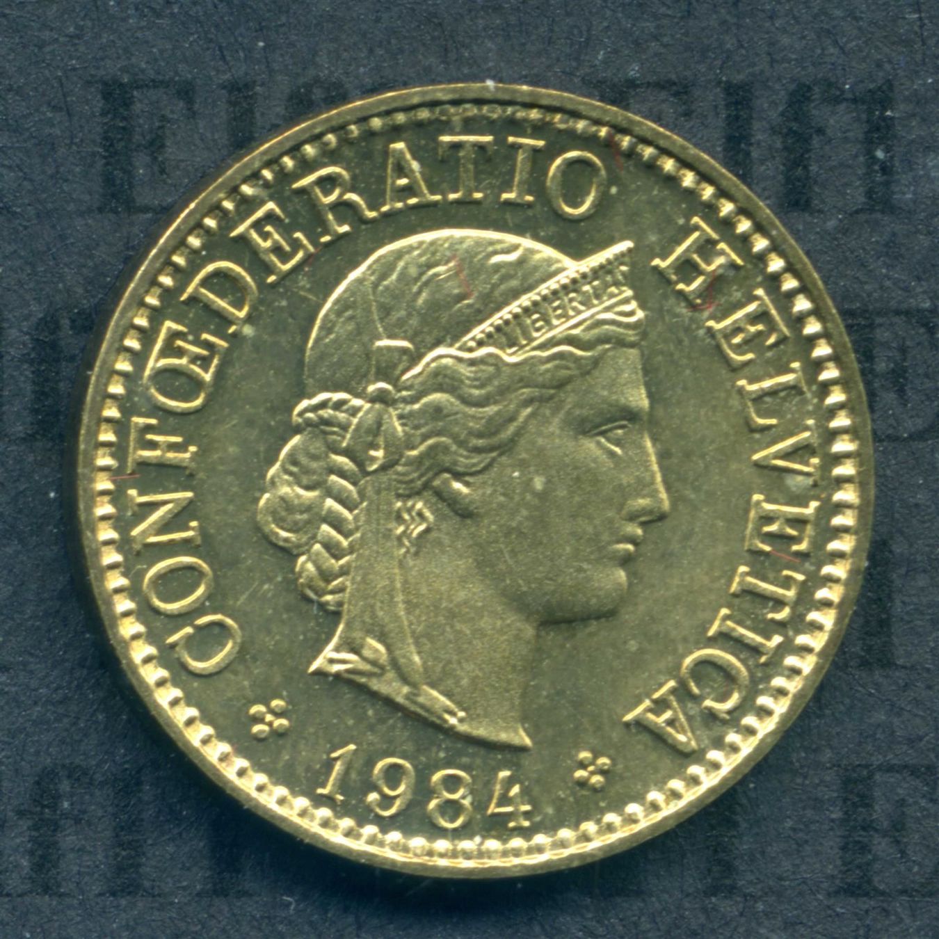 Tutti le monete: CHF___0.05 1984 -stgl 5 Rappen – Nuovo (secondo la descrizione) da Widnau venduto da Elf11