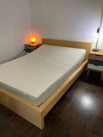DoppelBett 140x200 cm + Lattenrost (+ Matratze / Nachttisch)
