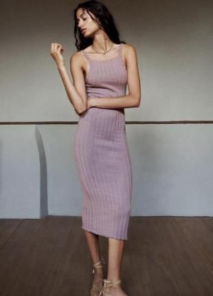 Zara Vestiti: Rippstrick Kleid Zara lila Grösse S - M – Usato da Siebnen venduto da koschitoschi 4
