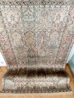 Seidenteppich XL 284*180cm handg.frisch prof.gewaschen Feld