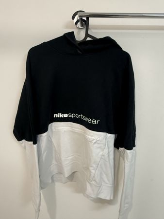 Nike Sportswear Kapuzenpullover schwarz weiss Grösse S