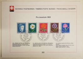 PTT Sammelblatt Nr. 212 ET gestempelt Kt. 11.-
