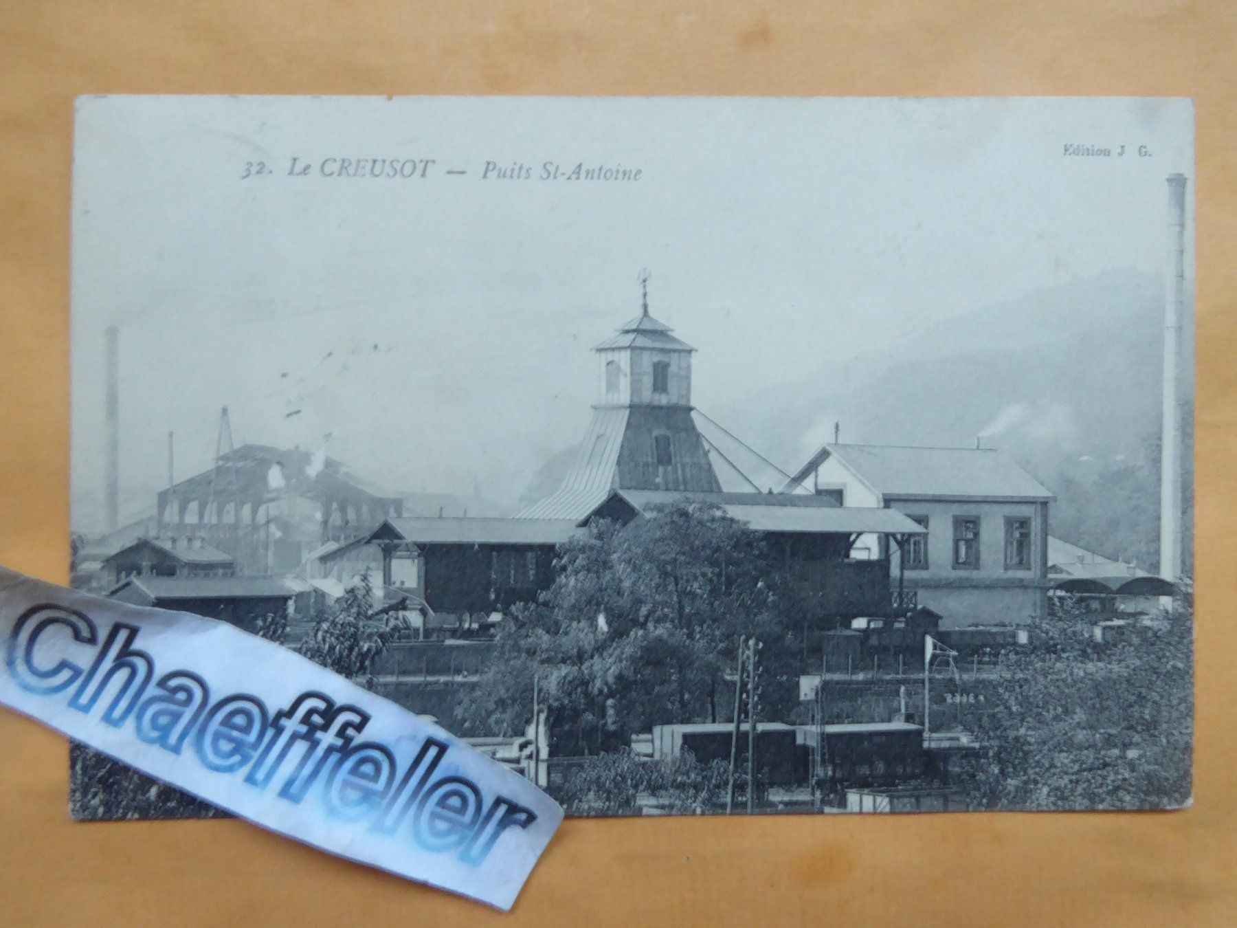 Cartoline postali: 32. Le Creusot - Puits St-Antonie – Usato da Zürich venduto da Chaeffeler