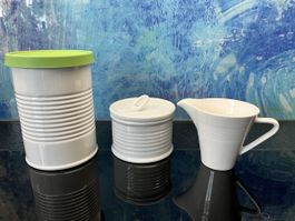 Ritzenhoff Büchsen Geschirr Zuckerdose Rahmkännchen Deko