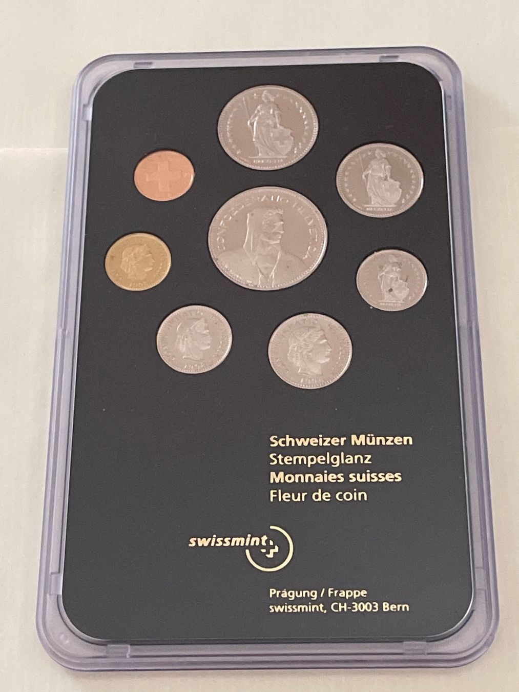 Tutti le monete: Münzsatz Schweiz 1998 Stgl – Nuovo e nell'imballaggio originale da Schlossrued venduto da Tkanada 1