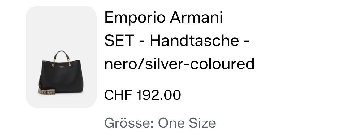 Armani Sacs femmes: Emperio Armani Handtasch – Neuf (Voir description) à Cham par dej4vue 5