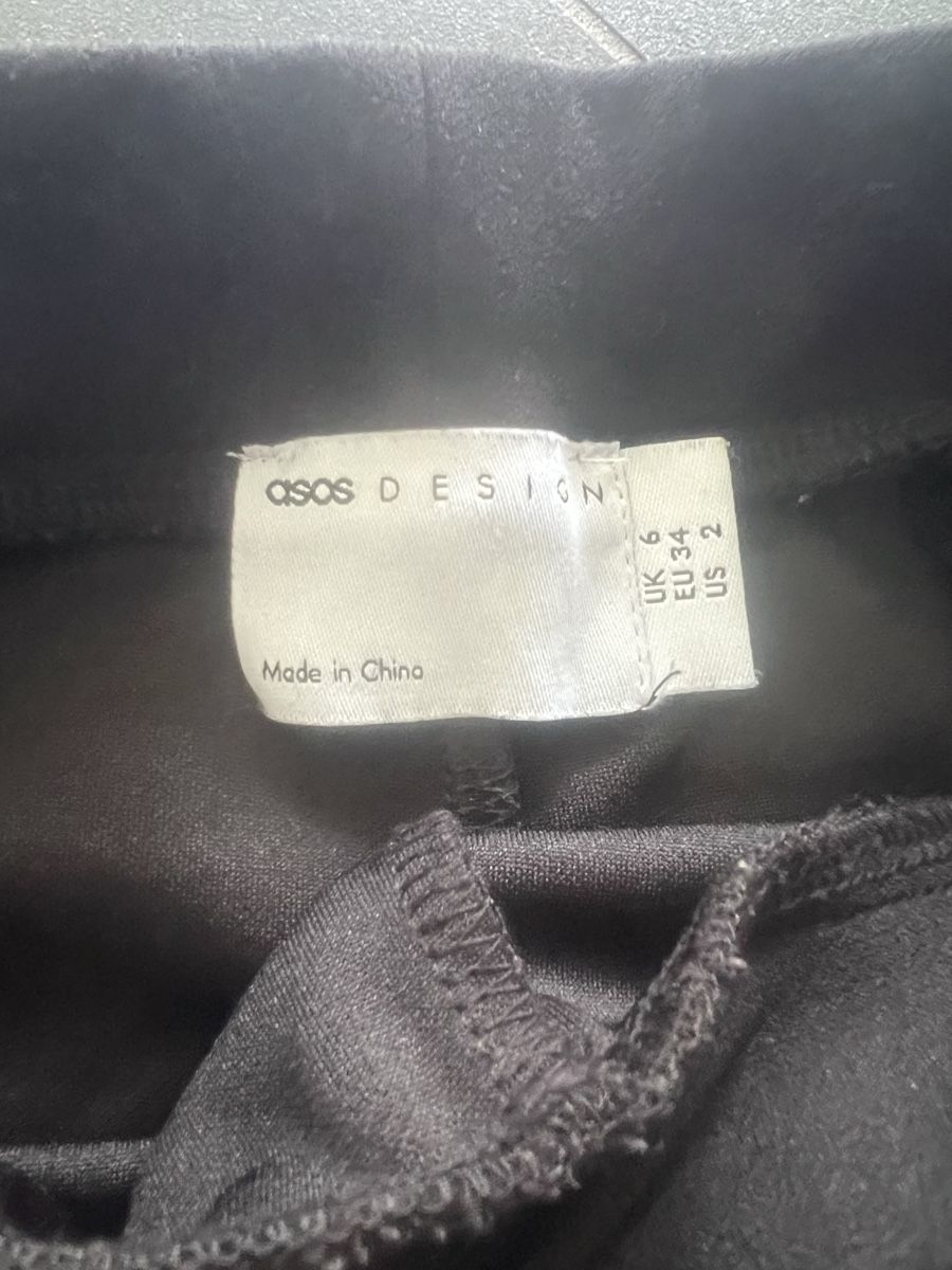 Asos Pantaloni: ASOS Damen Hose, Grösse 34, schwarz – Nuovo (secondo la descrizione) da Bilten venduto da and_6hjn 3