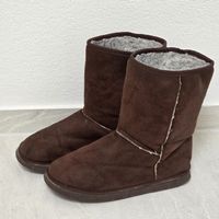 Winterstiefel gefüttert braun in gebrauchtem Zustand Gr.38