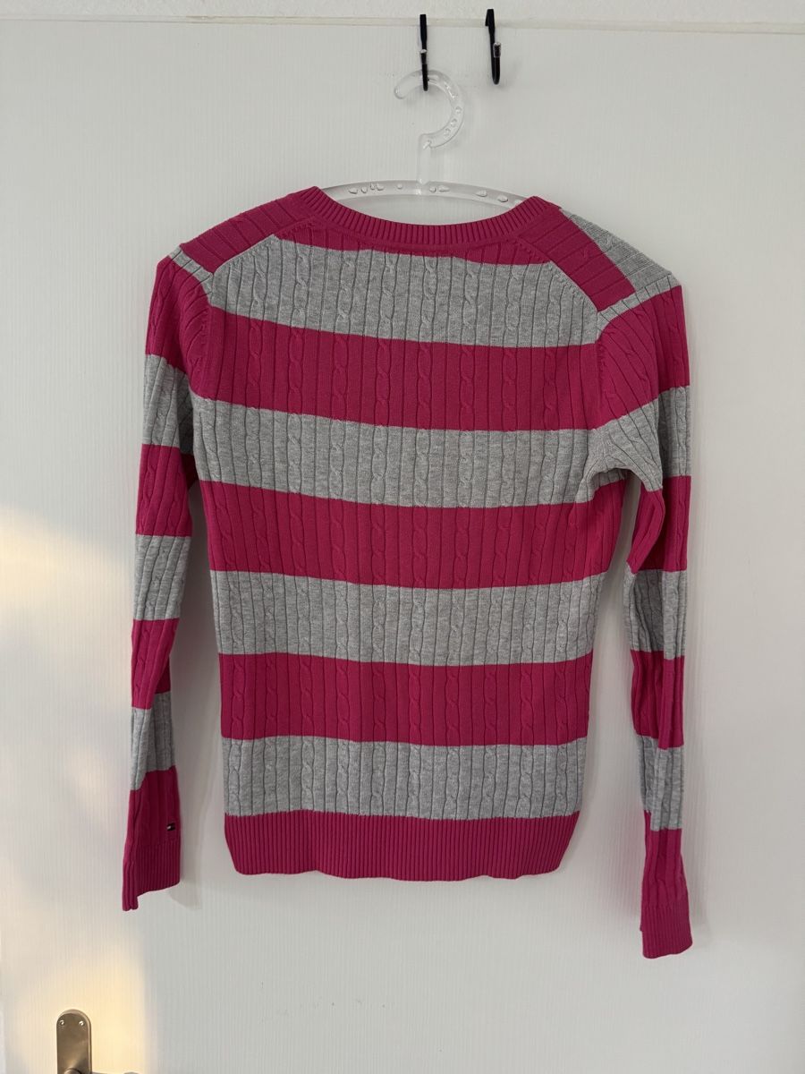 Tommy Hilfiger Maglioni & Felpe: Tommy Hilfiger Strick Pullover gestreift Pink/Grau Gr. S – Usato da Wetzikon ZH venduto da Jan_wojt 4