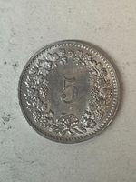 5 Rappen 1971 Helvetia Kupfernickel vz sehr schön