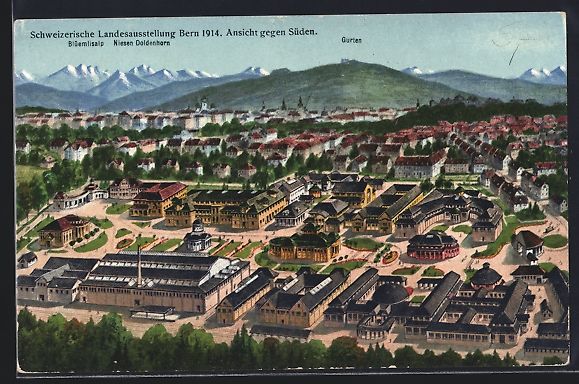 Cartoline postali: Bern, Schweizerische Landesaustellung 19 – Usato da Berlin venduto da bartko-reher
