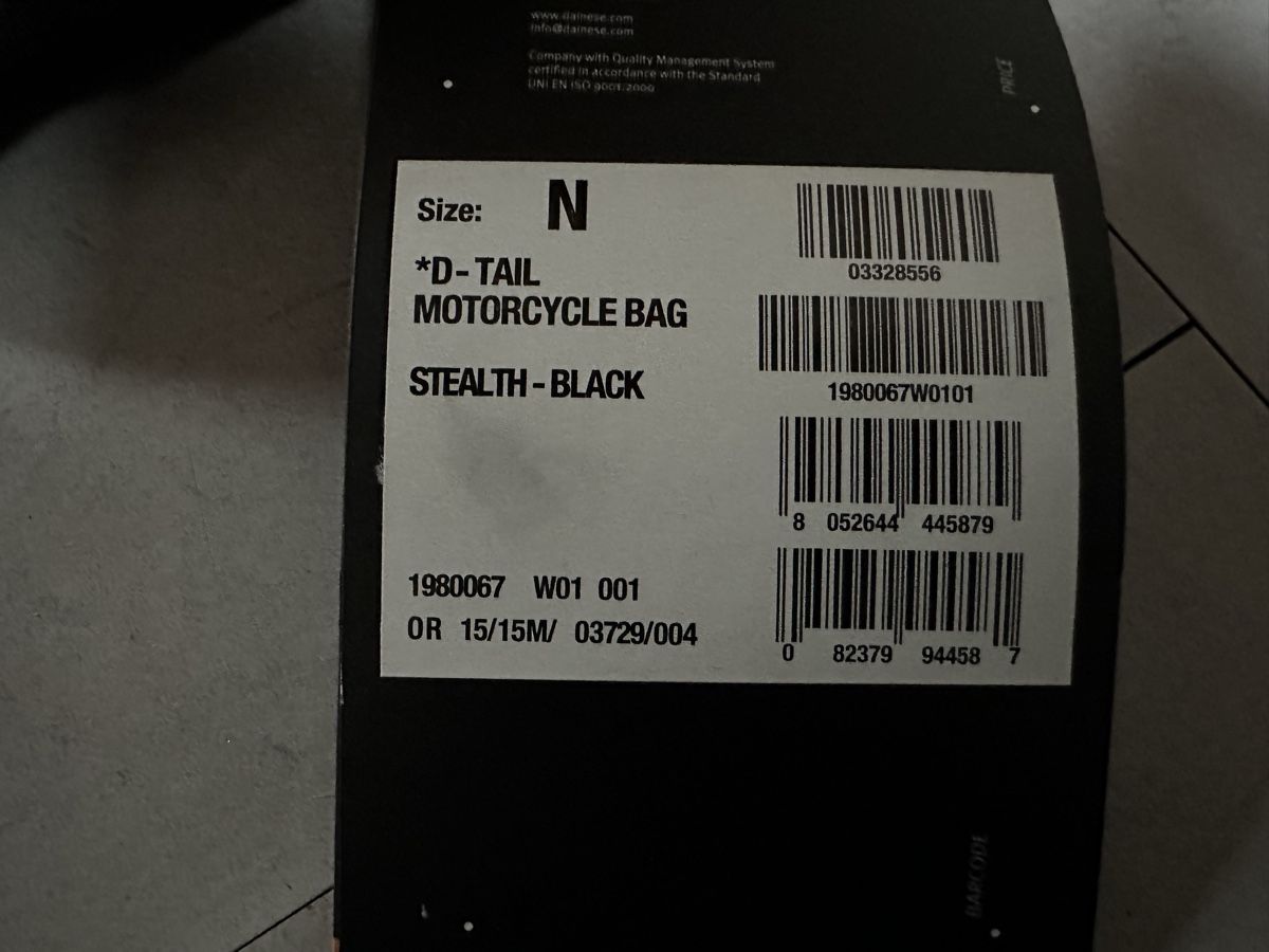 Dainese Borse: Motorrad Tasche – Nuovo e nell'imballaggio originale da Wohlen b. Bern venduto da chrige84 1