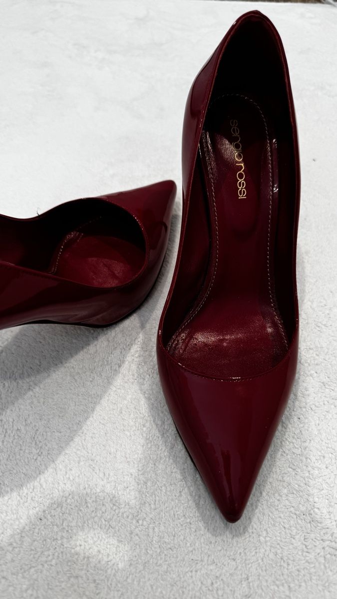 Sergio Rossi Scarpe da donna: Decolleté rosse Sergio Rossi, eleganti – Usato da Corseaux venduto da zetajones01