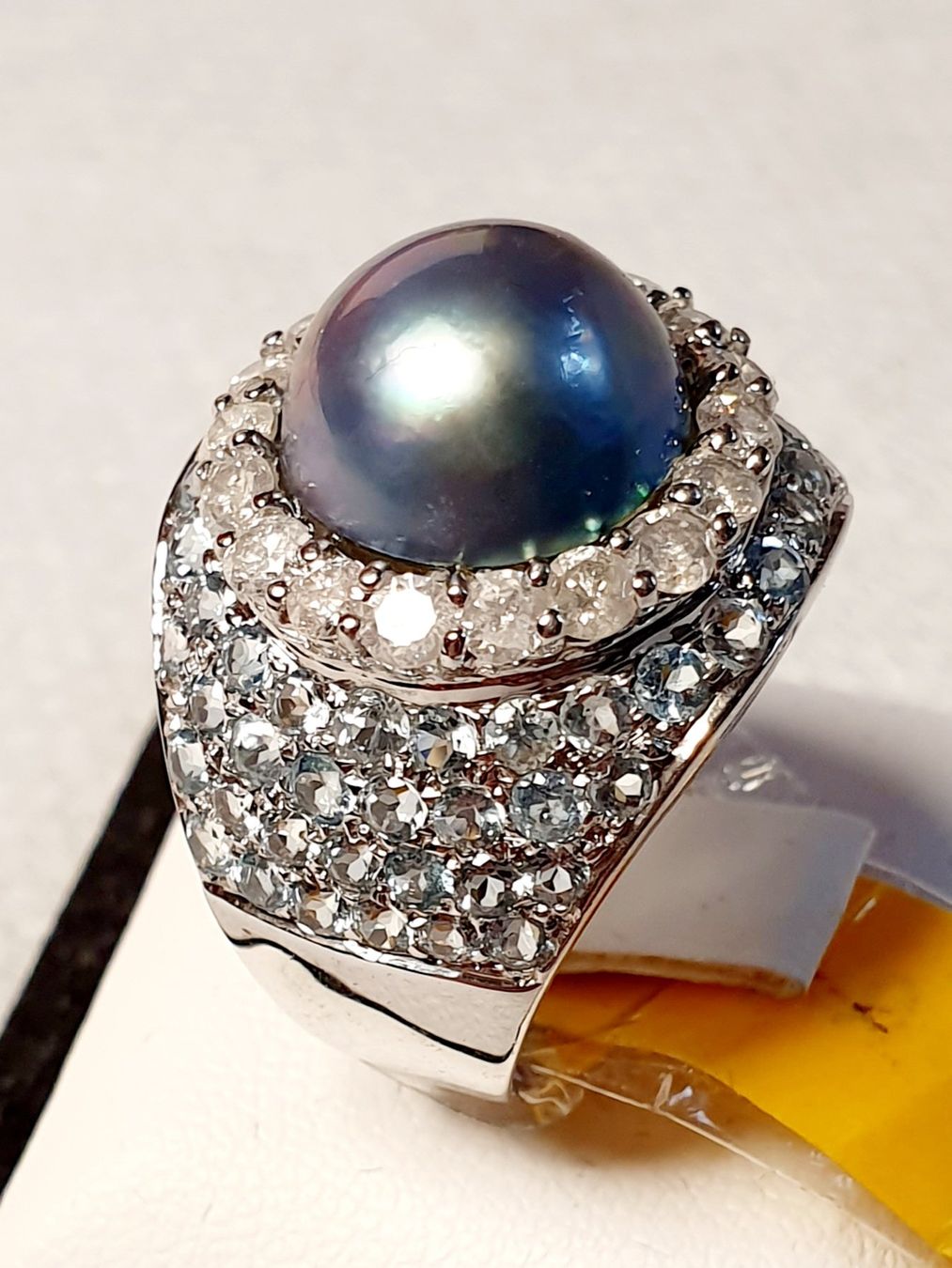 Anelli: Blauperle Ring Diamanten Aquamarine – Nuovo (secondo la descrizione) da Zürich venduto da Benedikt21 1
