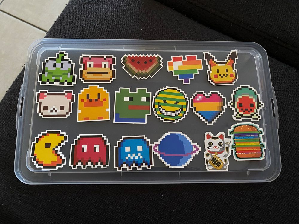 RETRO BIT style stickers 17 pcs (Neu (gemäss Beschreibung)) in ...