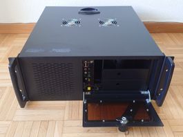 19" Rack Gehäuse | 4HE | 4U | ATX | 6x 3.5" HDD | 3x 5.25"