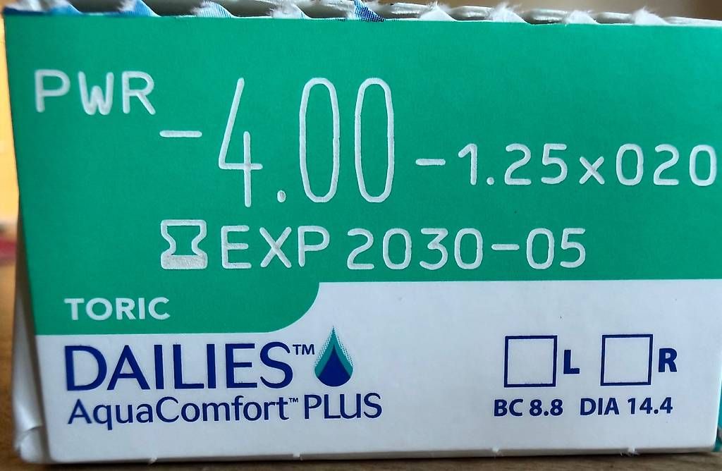Lenti a contatto: Kontaktlinsen Alcon Dailies Toric – Nuovo e nell'imballaggio originale da Winterthur venduto da chinookb 2