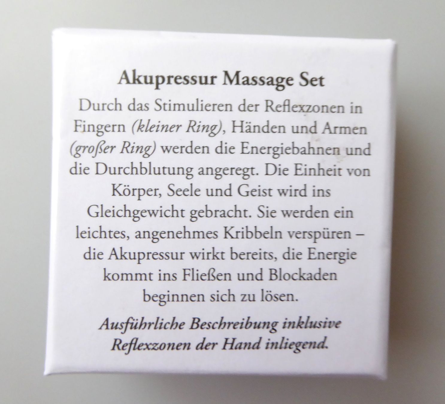 Dispositivi per massaggi: Massage-Set - Akupressur Ringe – Nuovo e nell'imballaggio originale da Mauren venduto da Yeelen 3