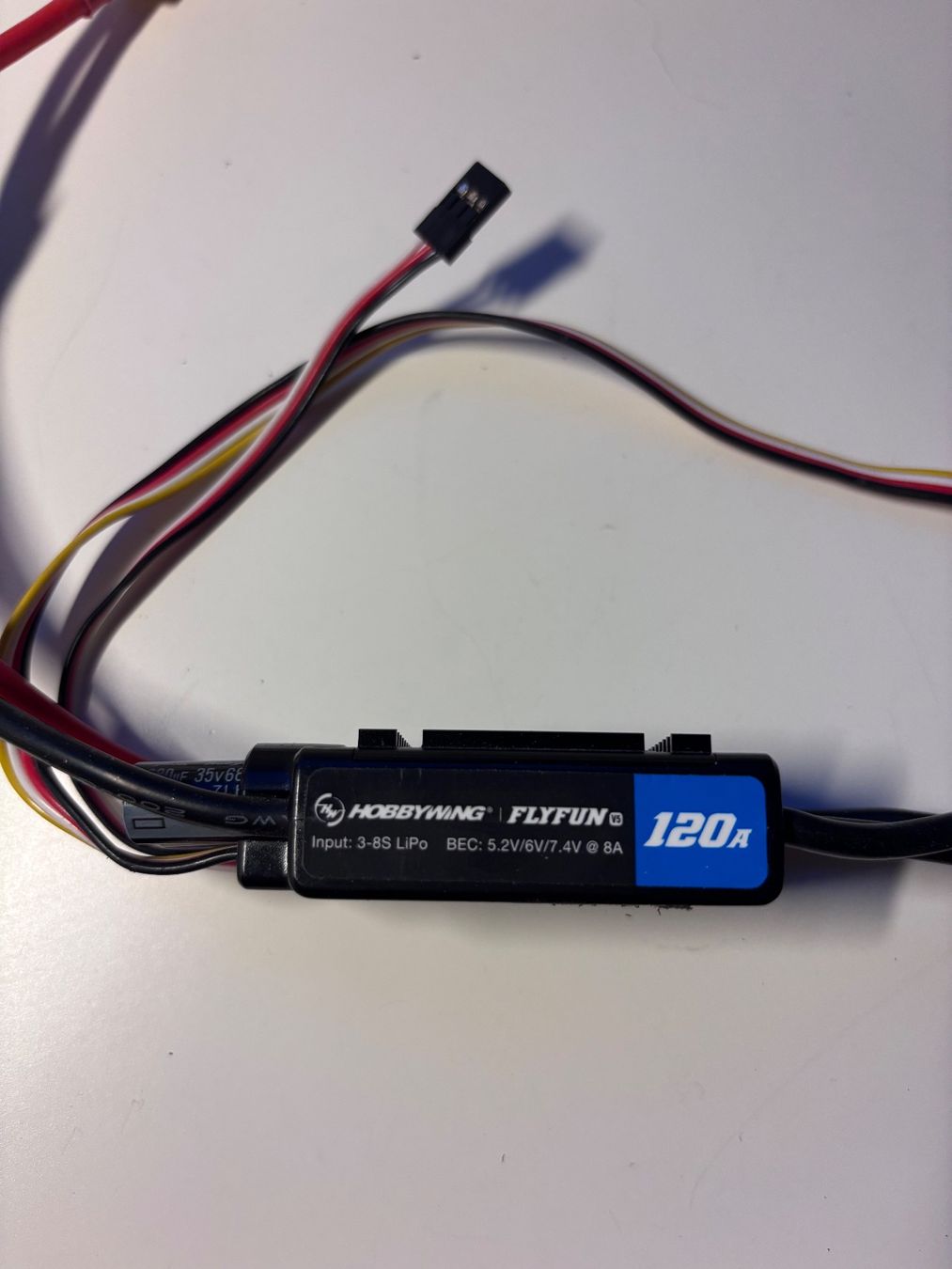 Modellismo RC: Régulateur Hobbywing FLYFUN 120A 3-8s lipo – Usato da Genève venduto da Sabgoblin