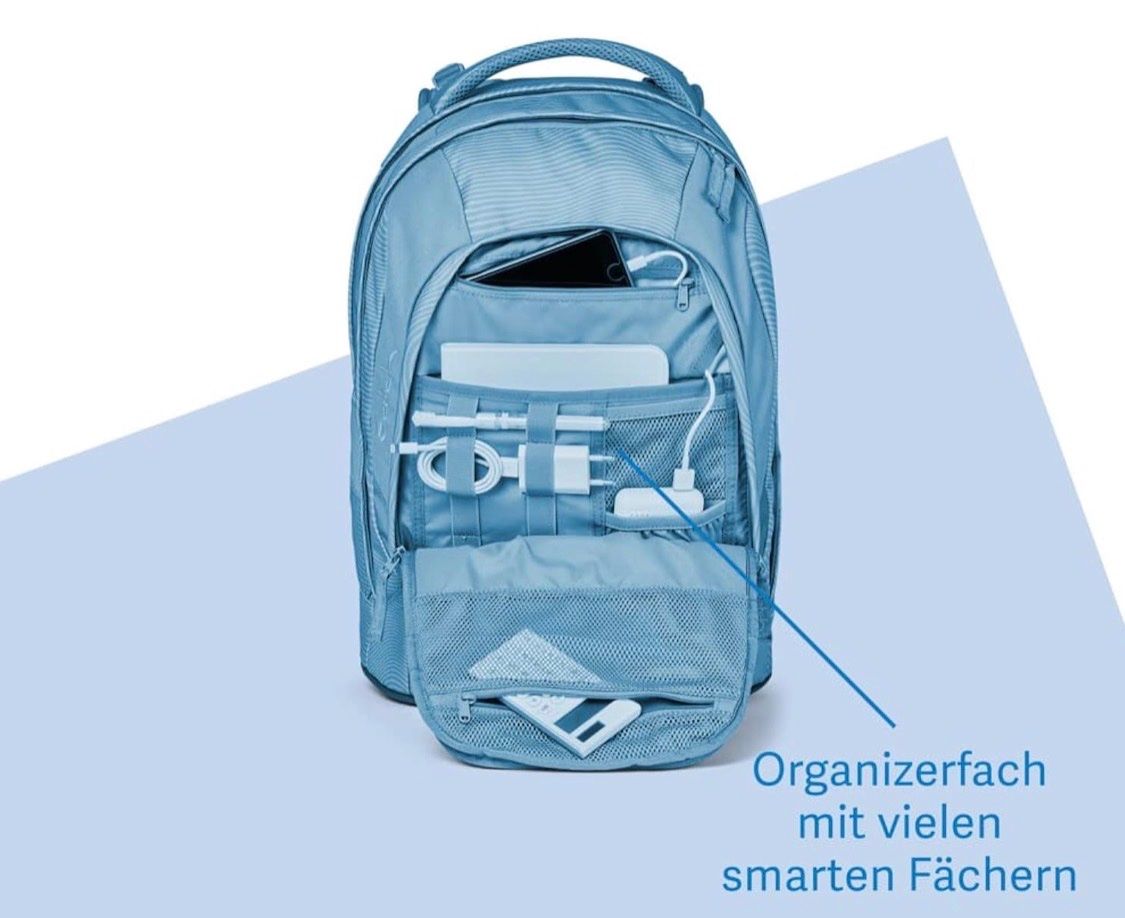 Satch Borse & Zaini: Schulrucksack inkl. Regenschutz Satch, Mädchen, kariert – Usato da Beinwil am See venduto da Fgrisch 6