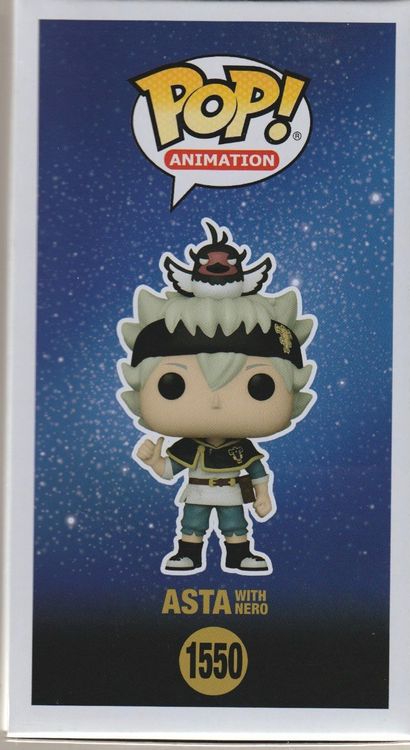 FUNKO POP! ANIMATION 1550 ASTA WITH NERO - BLACK CLOVER (Neu und ...
