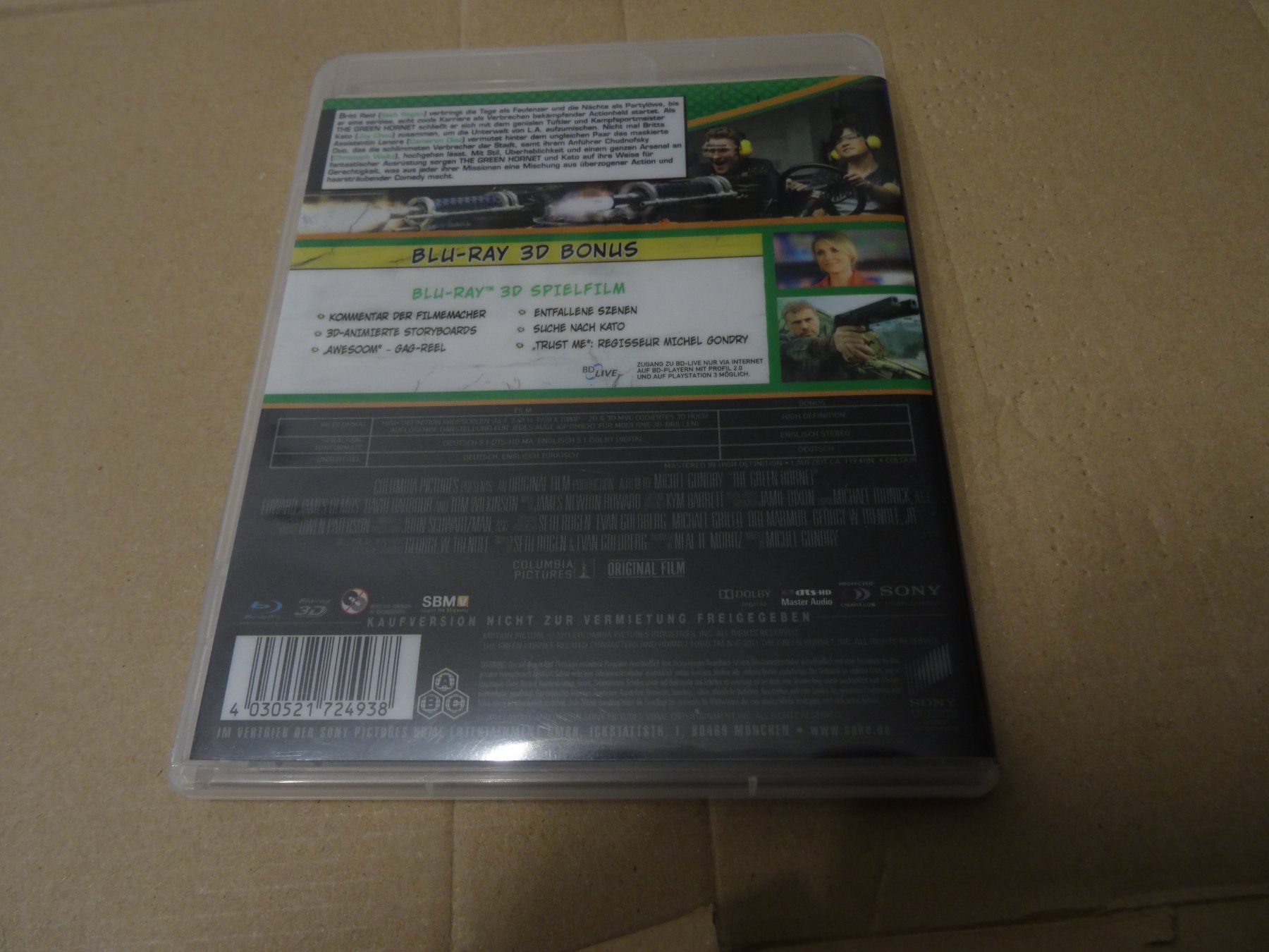 Tutti i DVDs: The Green Hornet 3D BLU-RAY – Usato da Olten venduto da Disc-Verkauf 1