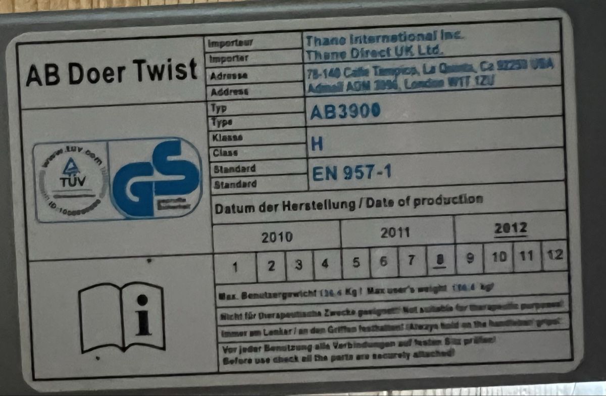 Hometrainer: ABDOER TWISTER – Gebraucht aus Benken SG von unihoc92 2