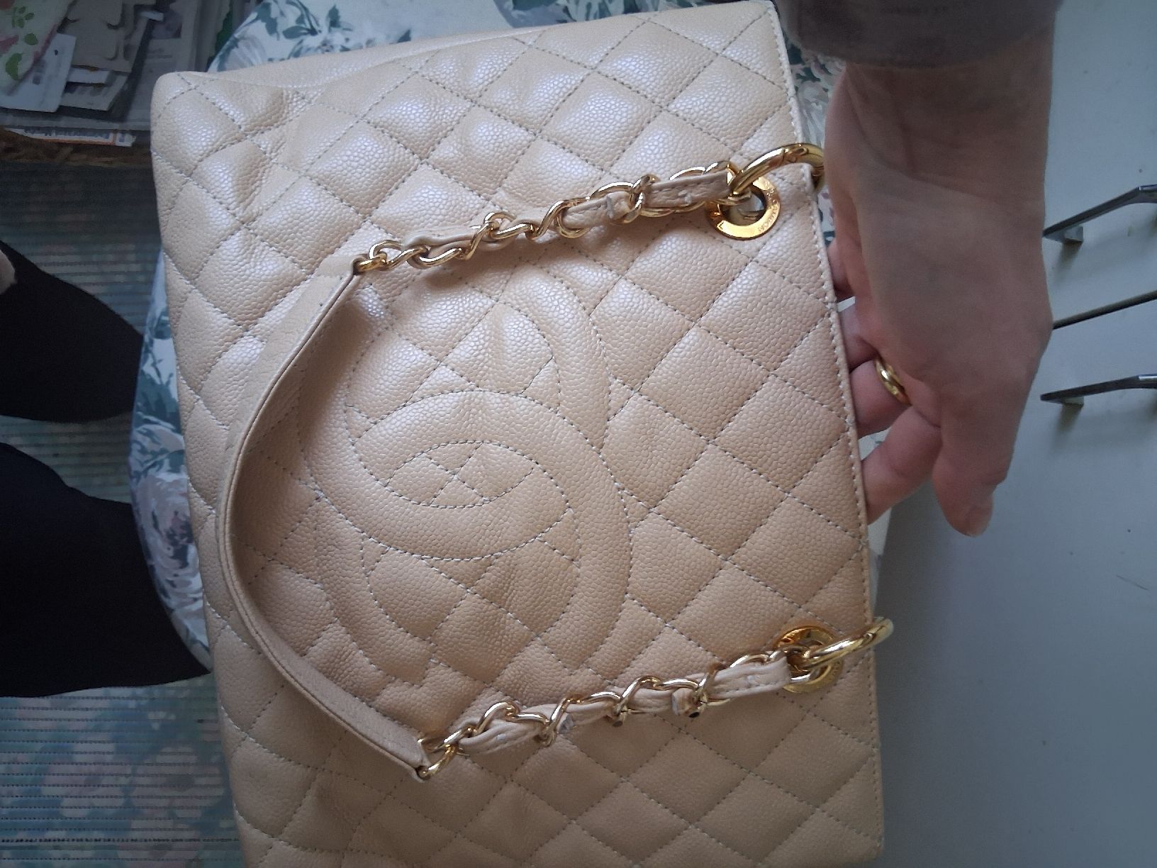 Chanel Borse da donna: Chanel Tasche beige – Usato da Dielsdorf venduto da Maria1782 6