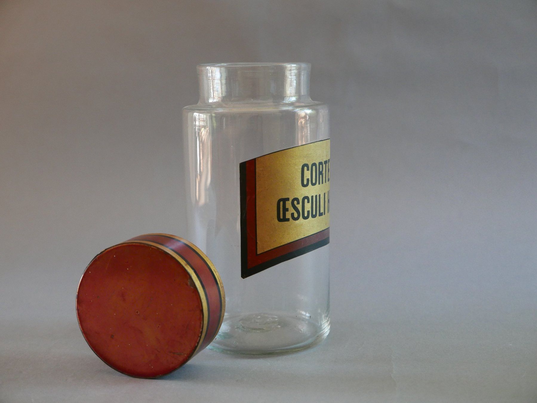 Verres: ANTIKE APOTHEKER-DOSEN GLAS 19. JH. – D'occasion à Balgach par Zwischenraum 6