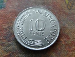 SINGAPOUR  10  Cents  1983