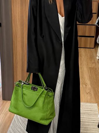 COCCINELLE Neu /NP510CHF Leder Grün Tache (780gramm)