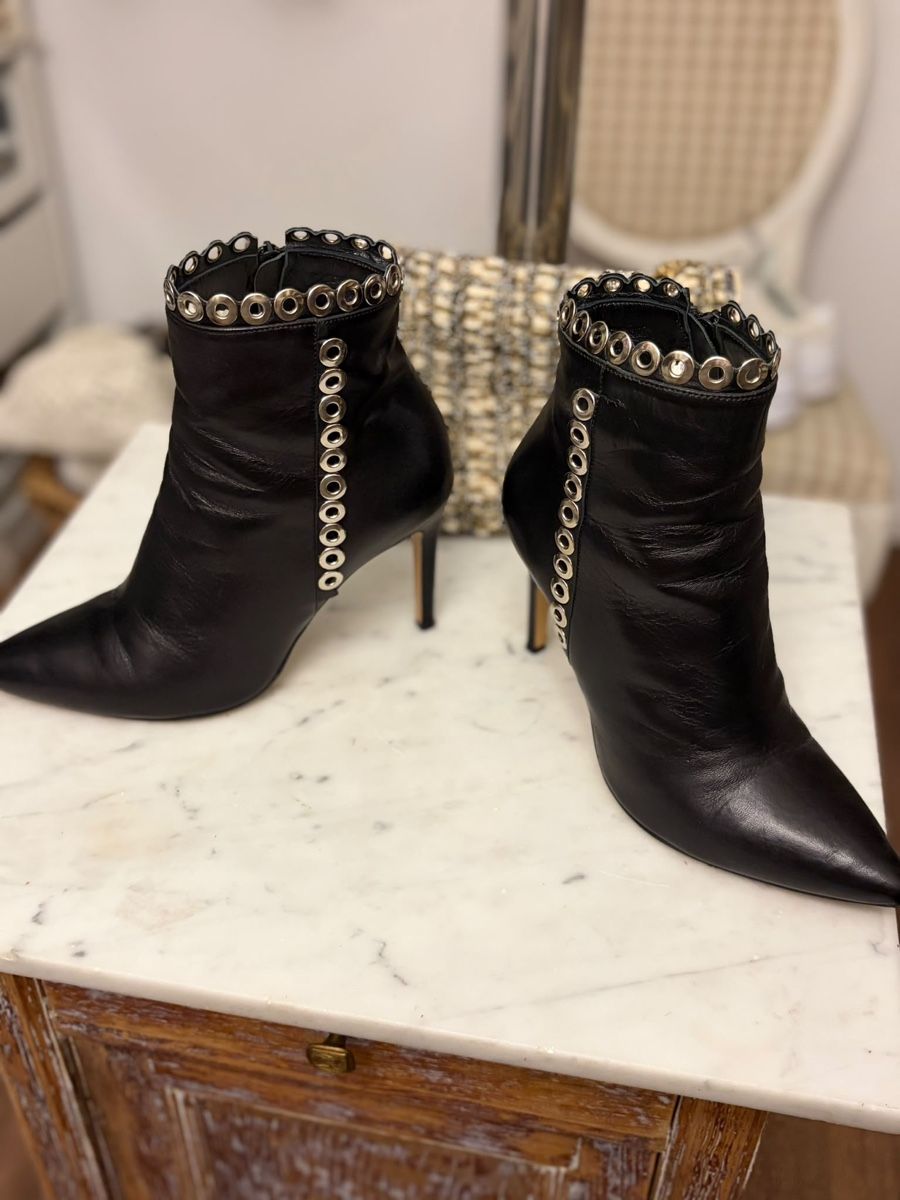 Scarpe da donna: Stiefeletten Schwarz Leder Grösse 37 – Usato da Embrach venduto da lady_t_ 1
