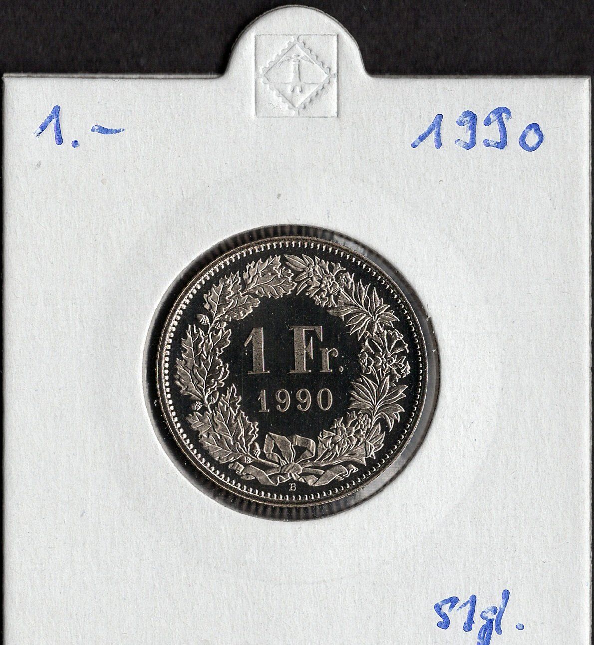 Tutti le monete: 1 Franken 1990 stgl. – Nuovo (secondo la descrizione) da Alpnach Dorf venduto da Colibri126